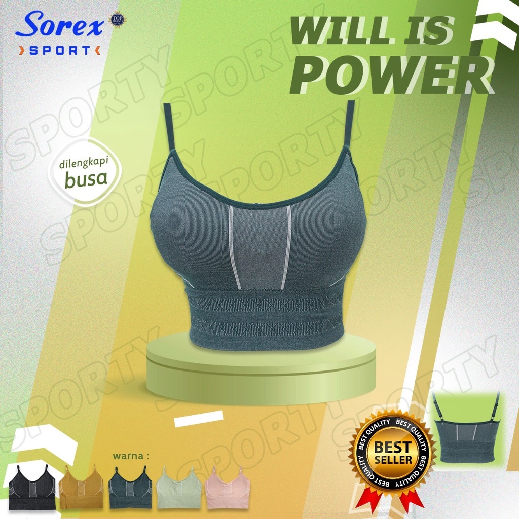 Bh Bra sport olahraga Sorex stylish Bahan seamless zumba gym senam