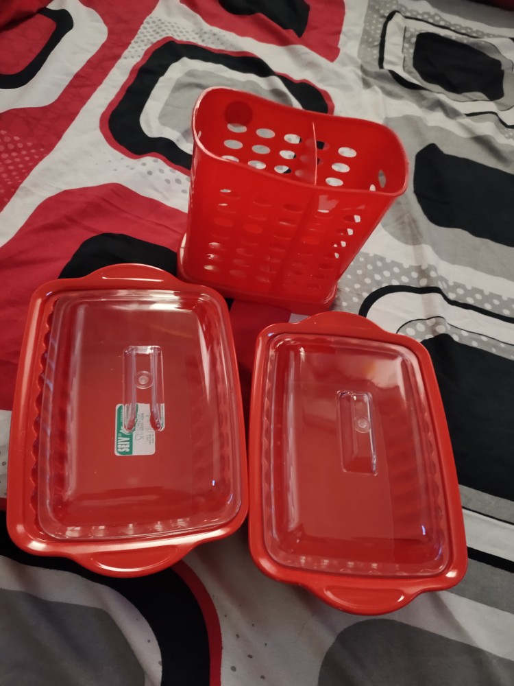 Onyx Sevilla Rec Casserole 8,5 Inch / Tempat Saji Soup Makanan Dan Sayur Persegi Melamin Tutup