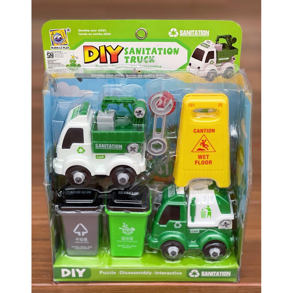 Mainan Anak DIY Sanitation Truck