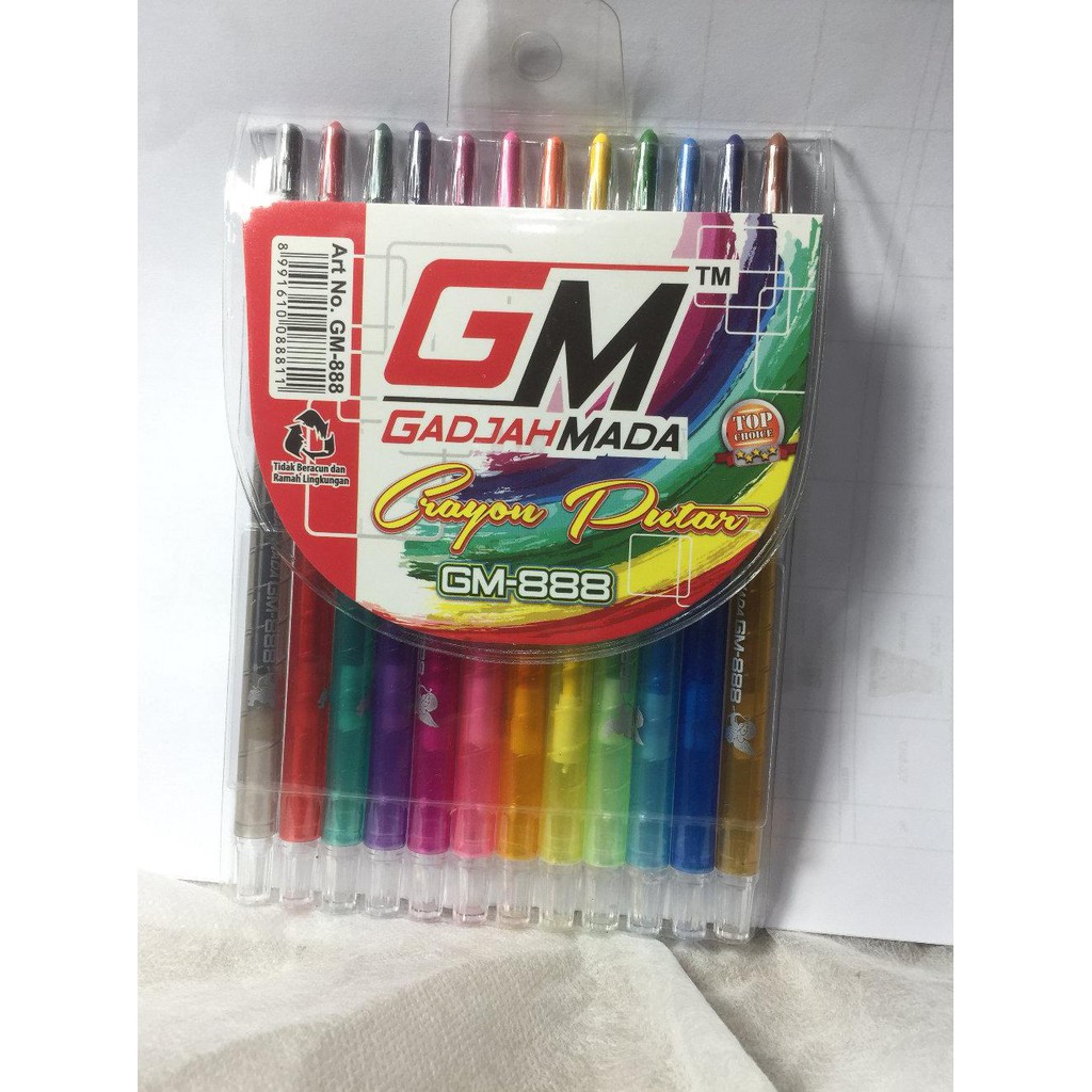 

Crayon krayon GM putar 12 warna