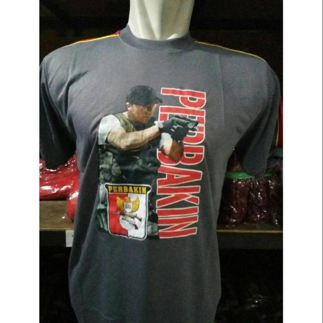 Kaos Perbakin | Kaos dalaman Perbakin Abu | Kaos Kombinasi Perbakin | Kaos Kombinasi Perbakin Abu