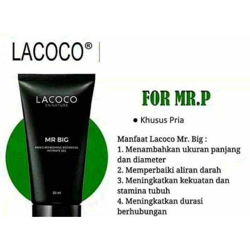 Mr Big Nasa / Lacoco Mr Big Nasa / Krim Pembesar Penis Original Nasa
