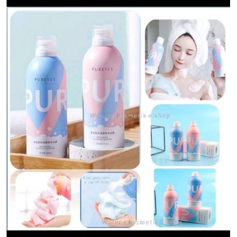 PUREYES MOUSSE SHOWER  GEL ORIGINAL/BUSA PEMUTIH BADAN ORIGINAL