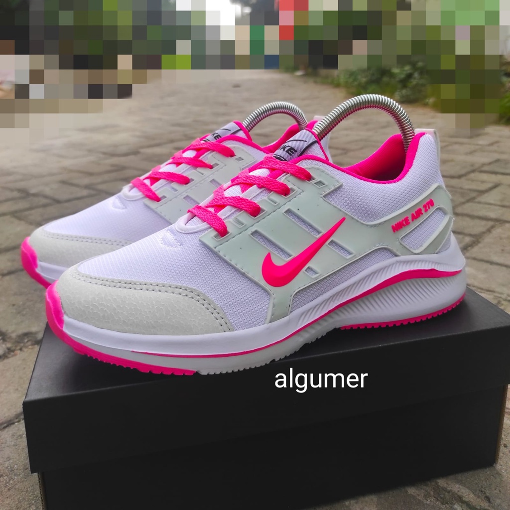 SEPATU WANITA NIK AIR270 PUTIH PING SPORT, SNEAKERS CEWEK, SEPATU OLAHRAGA WANITA, ENTENG DAN LENTUR, SEPATU SENAM, SEPATU LARI, SEPATU OLAHRAGA