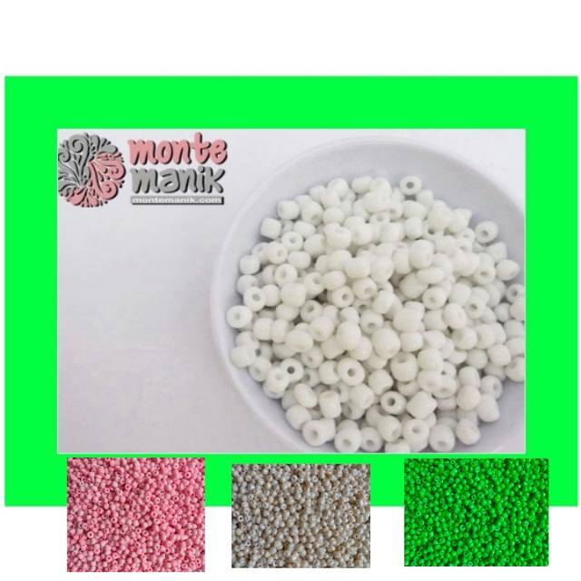 Monte Pasir 6/o Putih - Broken White  - Cream - Pink - Hijau Neon MPB03 Craft Flanel