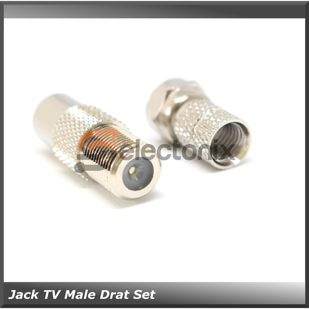 Jack Antena TV Male Drat Set | Taiwan