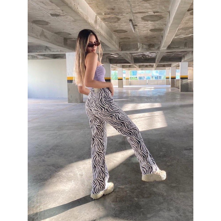 KULOT RAYON HIGHWAIST MOTIF ZEBRA/ZEBRA HIGHWAIST CULLOTES