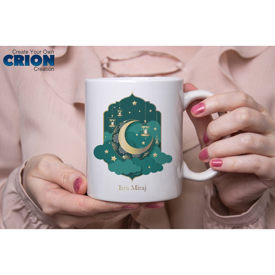 Gelas Mug Isra Miraj - Souvenir- Hadiah - Kado - By Crion