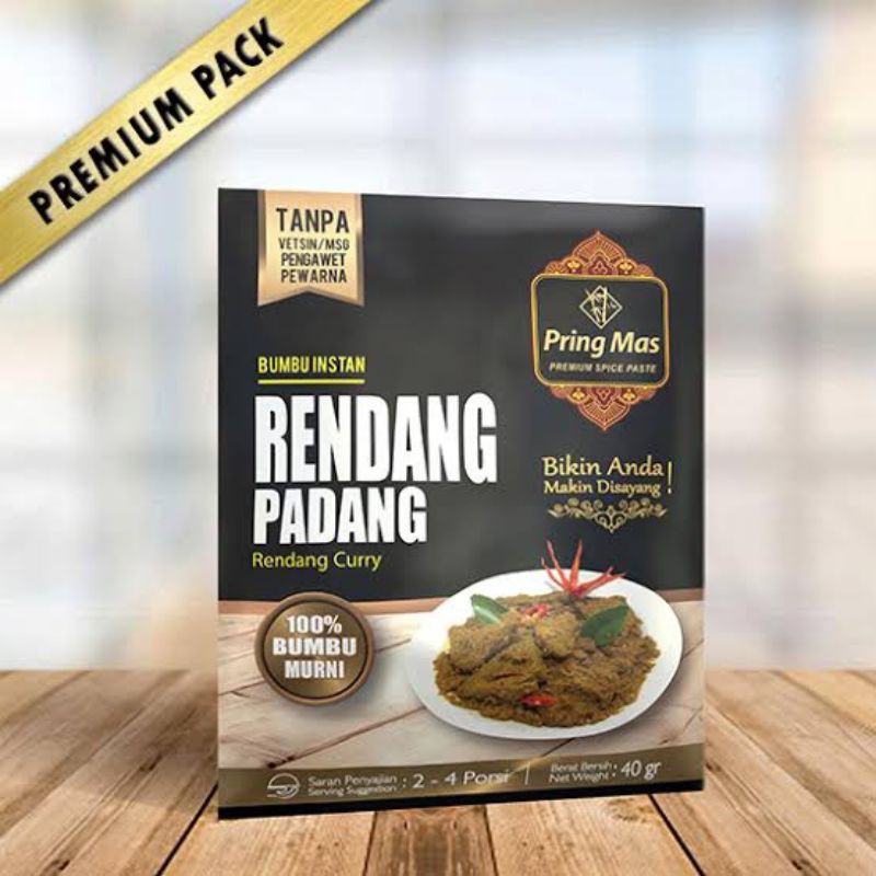 

PRING MAS BUMBU RENDANG PADANG 2-4 Porsi (40g)