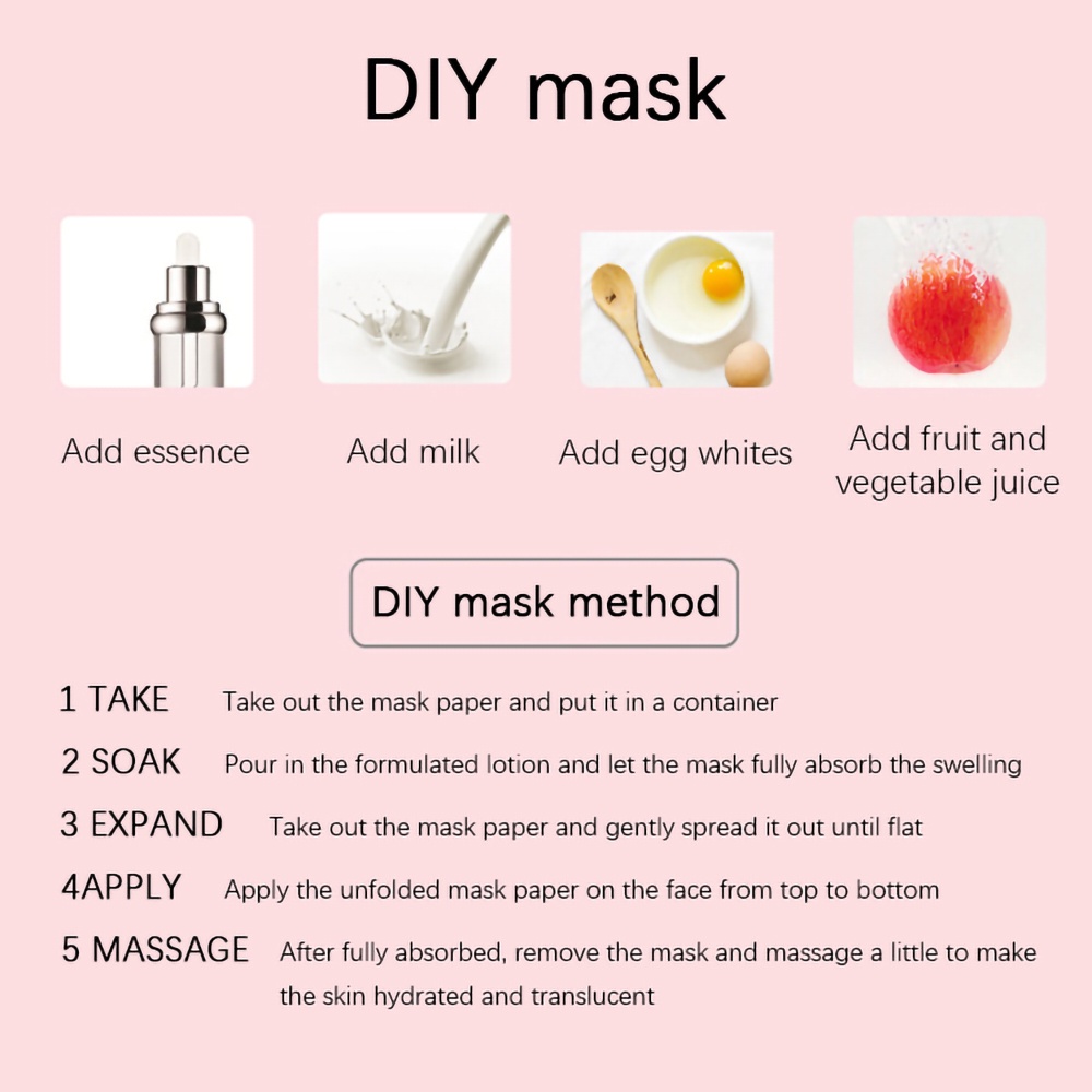 20/50/100 Masker Terkompresi Sekali Pakai Kain Bukan Tenunan Masker DIY Alat Perawatan Wajah Kecantikan Mask Sheet