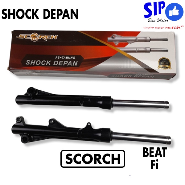 AS + TABUNG SHOCK DEPAN BEAT FI MERK SCORCH - SHOCKBREAKER DEPAN KOMPLIT