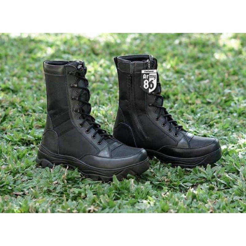 SEPATU PDL MODEL WEBA PRODUKSI CLASS PREMIUM+SEPATU PDL TNI JATAH 2020