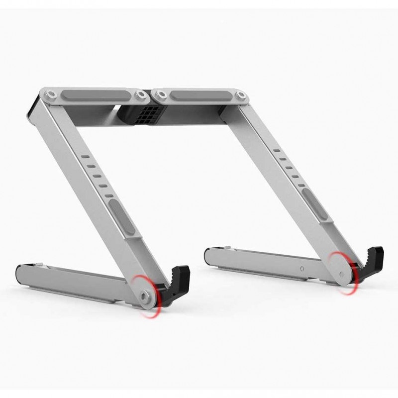 Stand Laptop Holder Lipat Portable Adjustable Foldable Aluminium Alloy