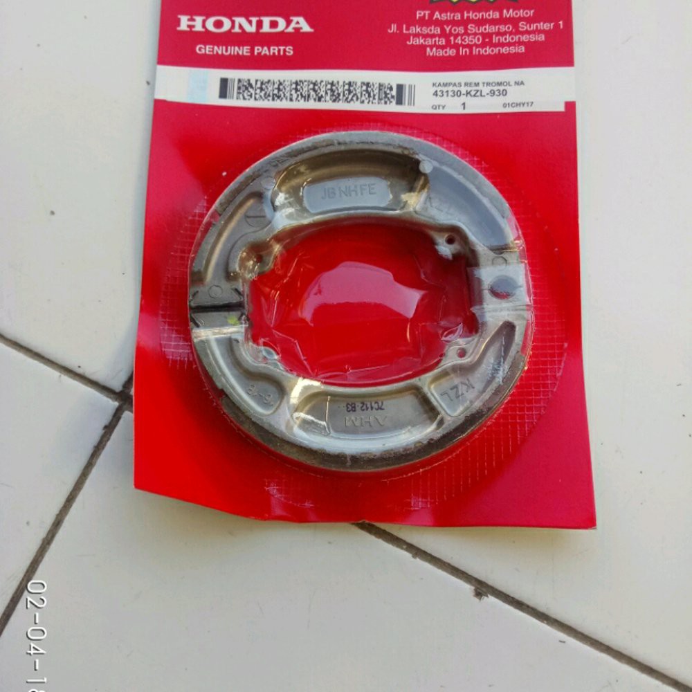 KAMPAS REM BELAKANG VERZA VARIO BEAT