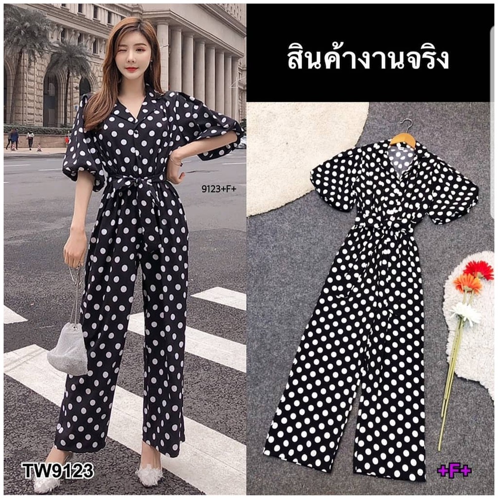 *[MCFK] Jumpsuit Polka Import Wanita / Pakaian Jumpsuit Wanita / Jumpsuit Kekinian