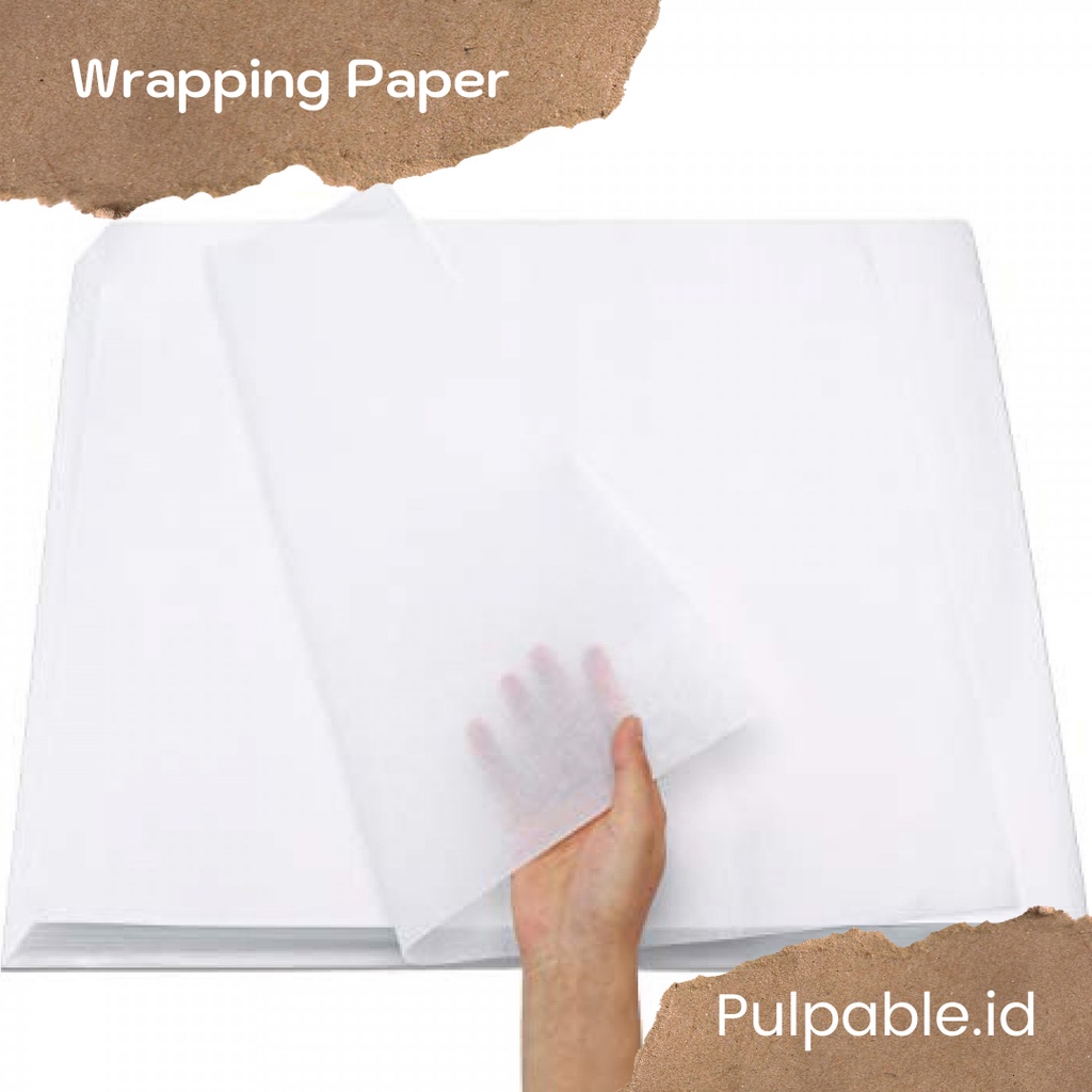 

Kertas doorslag / Tissue paper / Wrapping paper 25 x 68 cm