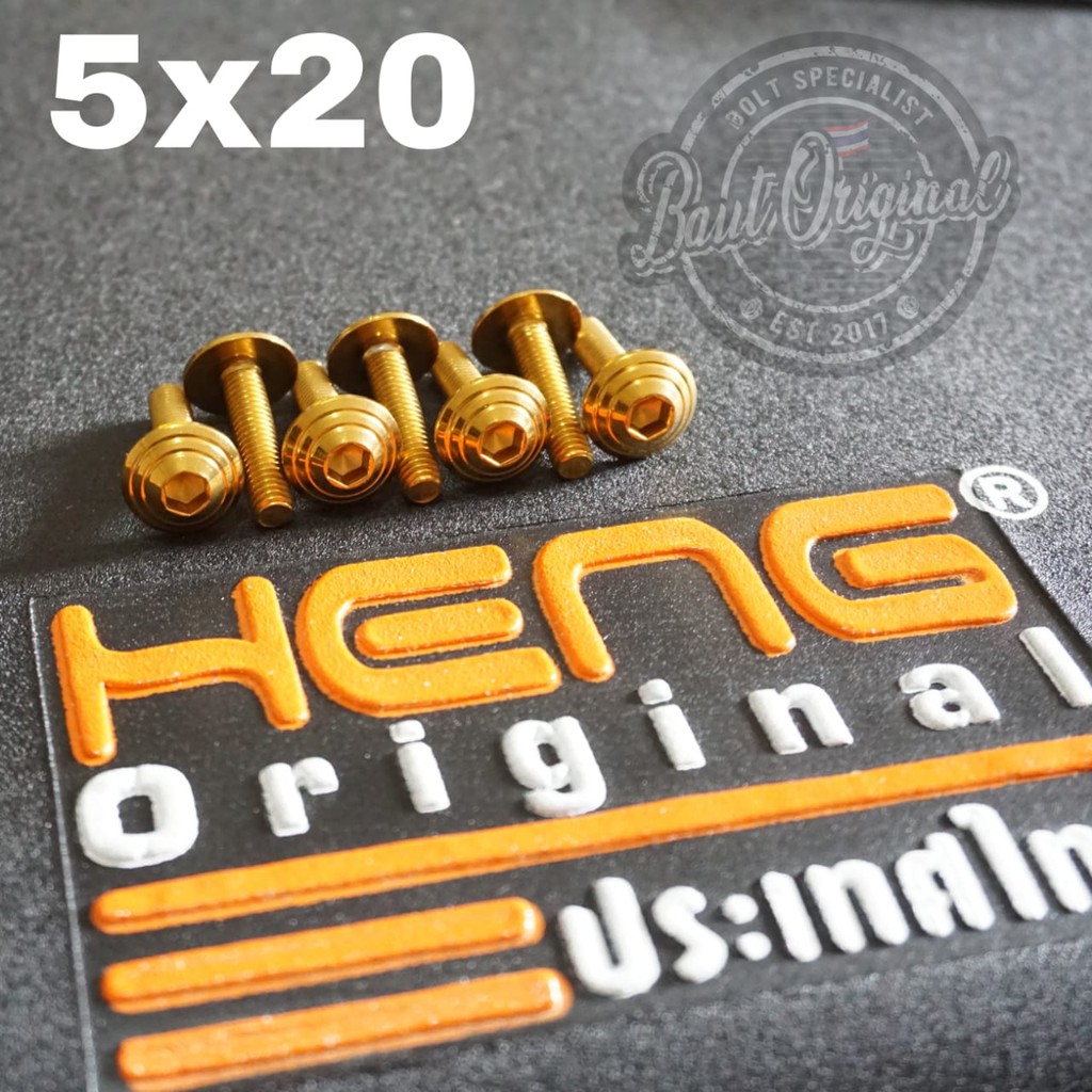 baut probolt gold payung garis ulir tutup tangki ninja r dan rr original heng