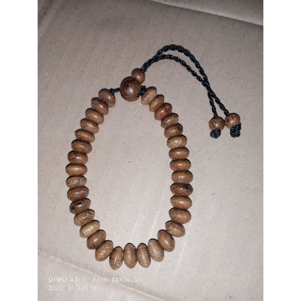 Gelang Tasbih Kelor model pipih CLW