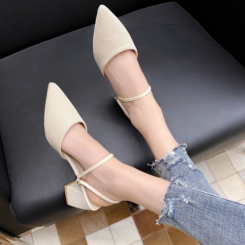 Sepatu High Heels Perempuan Cantik Spatu Hak Tinggi Tali Wanita Import Sepatu Pesta Formal SH-030