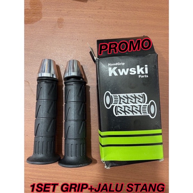 HANDGRIP GRIP SARUNG GAS KAZE SET JALU STANG KIRI KANAN SEPASANG UNIVERSAL NINJA RXKING MIO VIXION NOUVO FAZZIO BEAT GENIO PCX NMAX LEXI SCOOPY VARIO FU SONIC CBR NINJA DLL