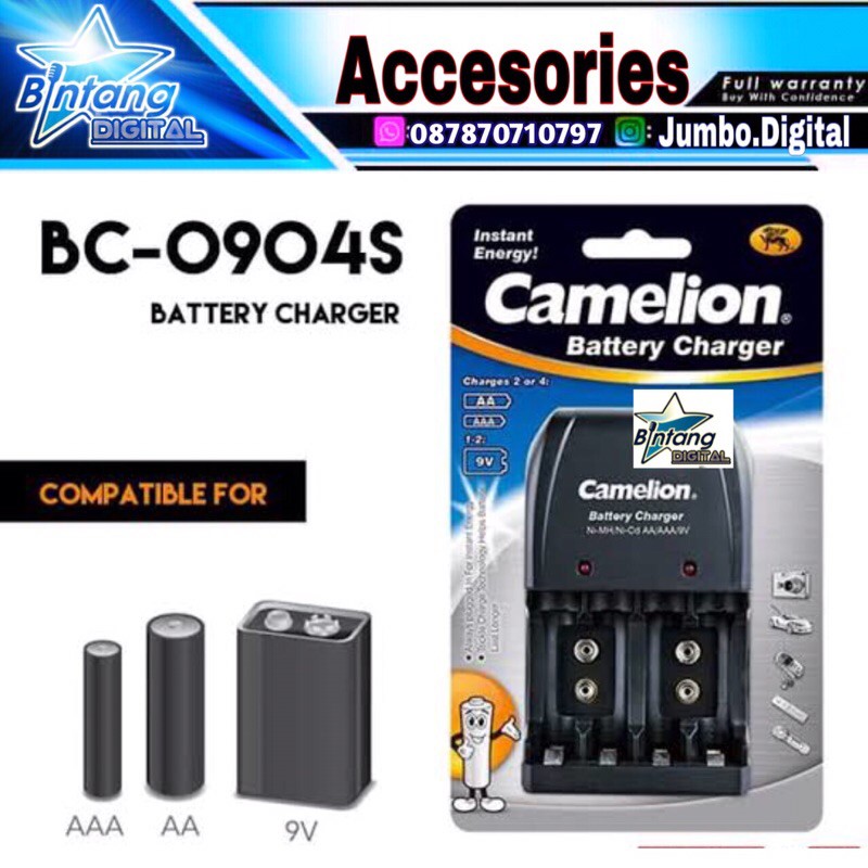 Charger Battery AA AAA 9v Camelion