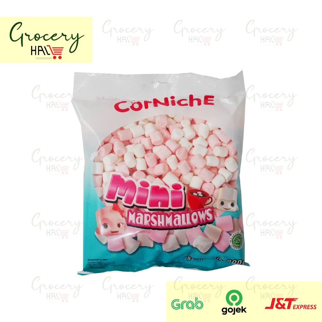 

CORNICHE MINI MARSHMALLOWS 200 GRAM ( Marshmallow mix )