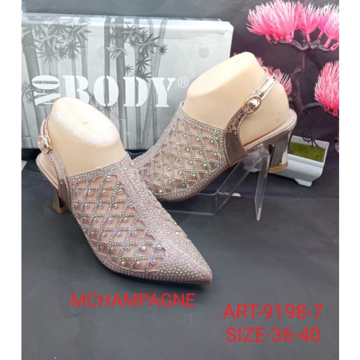 Sandal pesta import nobody 9198-7