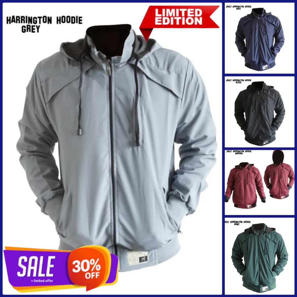 jaket harrington hoodie