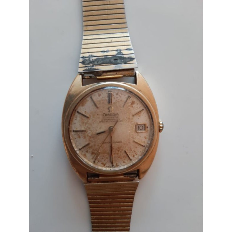 JAM OMEGA AUTOMATIC ORIGINAL SWISS MADE LAPISAN EMAS