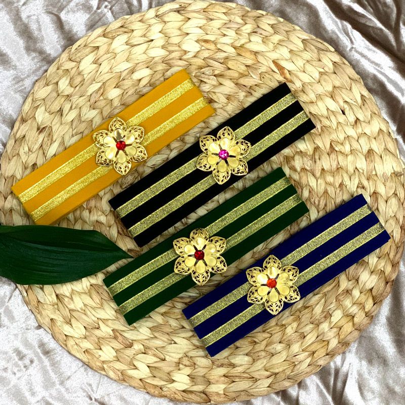 Obi Bludru Ikat Pinggang 5,5 cm dengan Bros