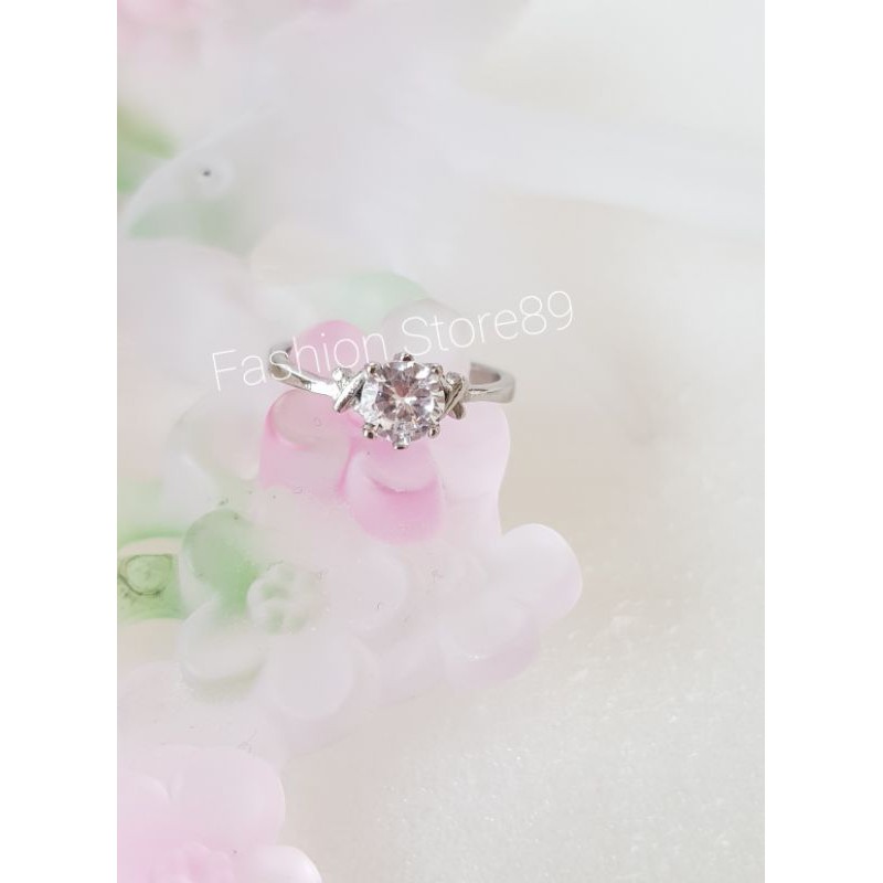 Cincin Fashion titanium silver Bestquality perhiasan emas putih Titanium antikarat selamanya