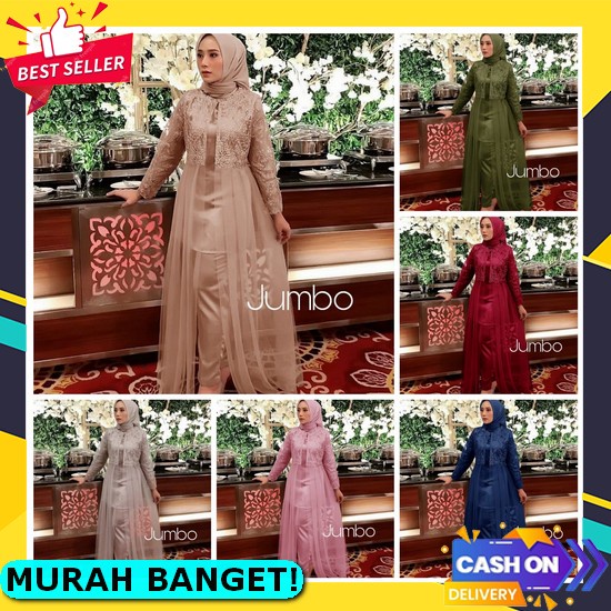Sania Dress Rayon Jumbo Ukuran M-Xl Gamis Lebaran Model Kekinian 2022 Terbaru Viral - Dres Wanita Te