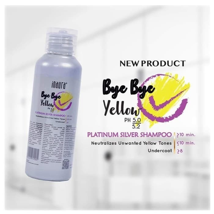 Inaura Bye Bye Yellow Platinum Silver Shampoo 250mL