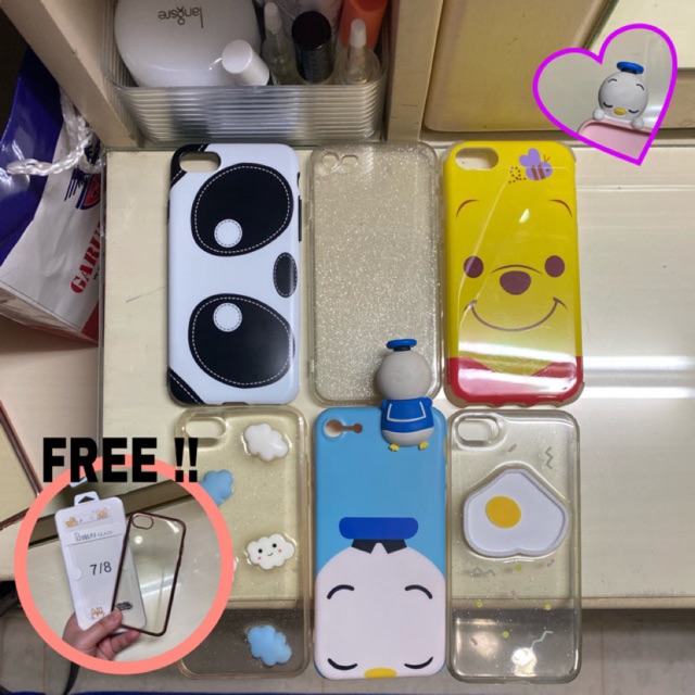 TAKE ALL 6pc = ONLY 70K  + FREE Case & Tempered  || Case iPhone 7/8 Preloved-Bekas
