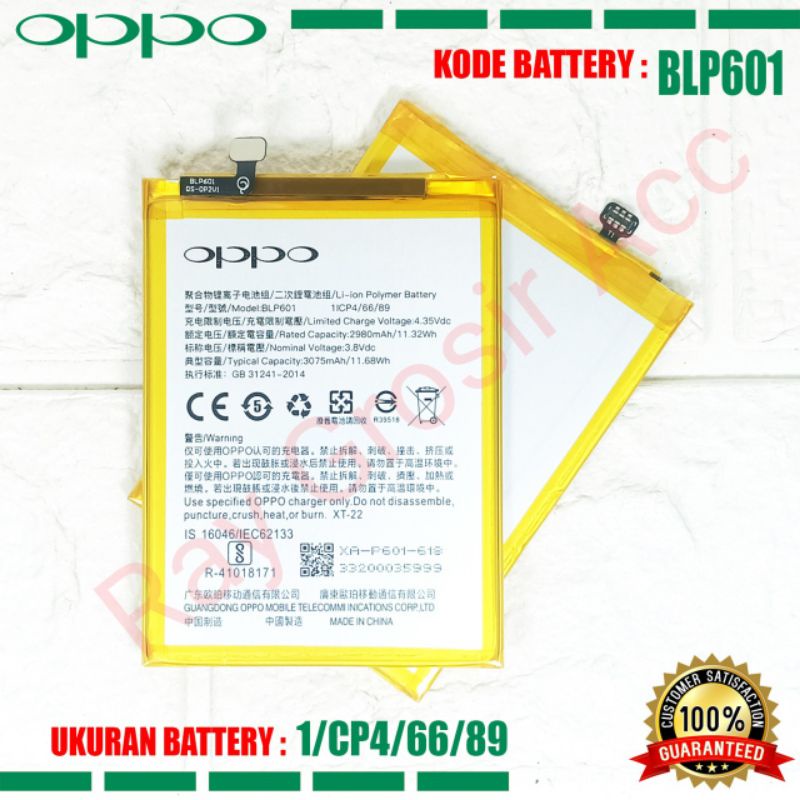 Baterai Original OPPO BLP601 BLP-601 OPPO F1s Oppo A59