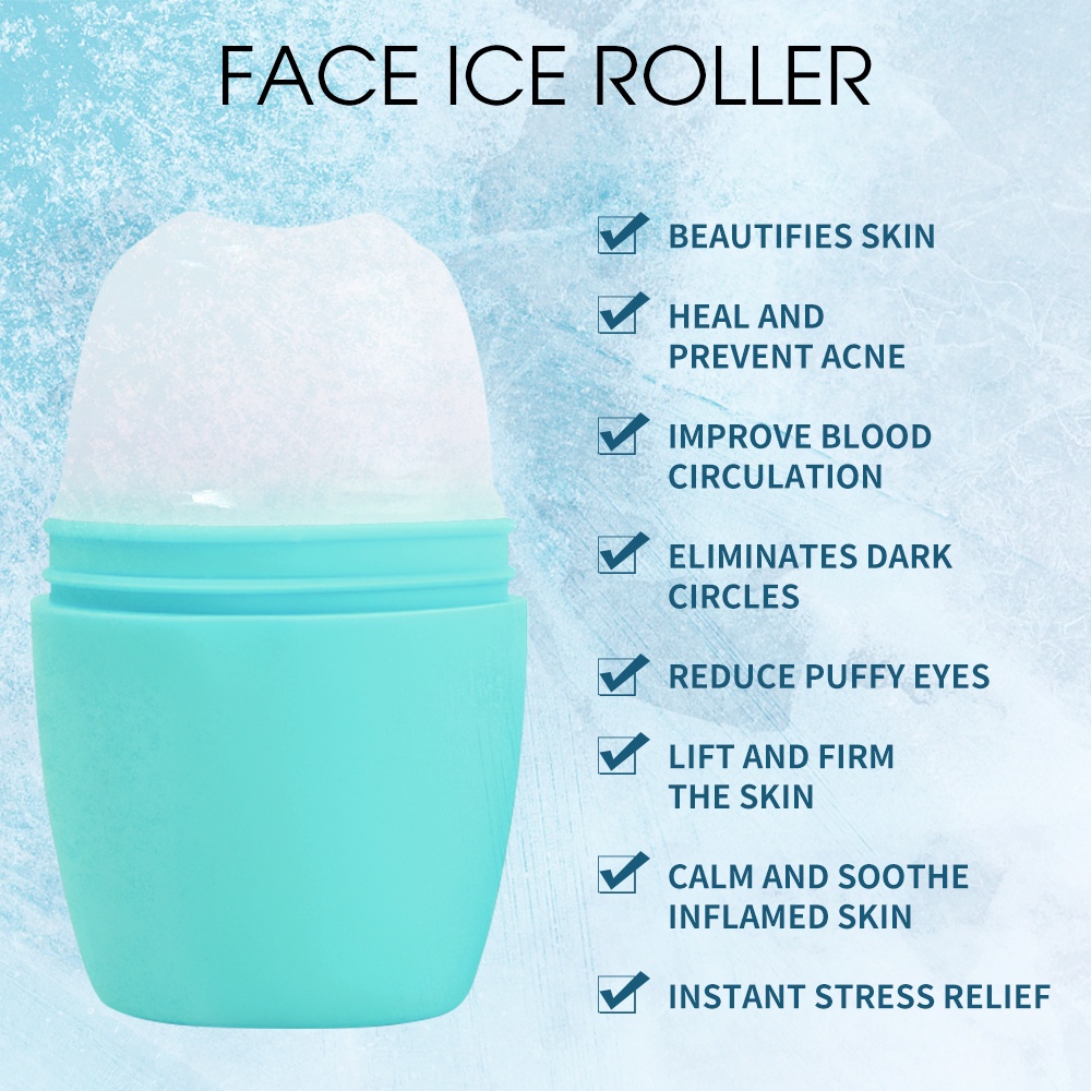 Alat Pijat Wajah / Mata Model Roller Untuk Mengurangi Jerawat / Sunburn