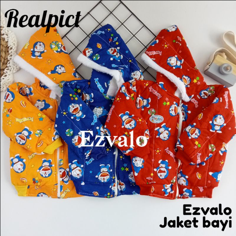 Jaket bayi karakter doraemon 6-18 bulan / jaket bayi laki-laki / jaket bayi perempuan