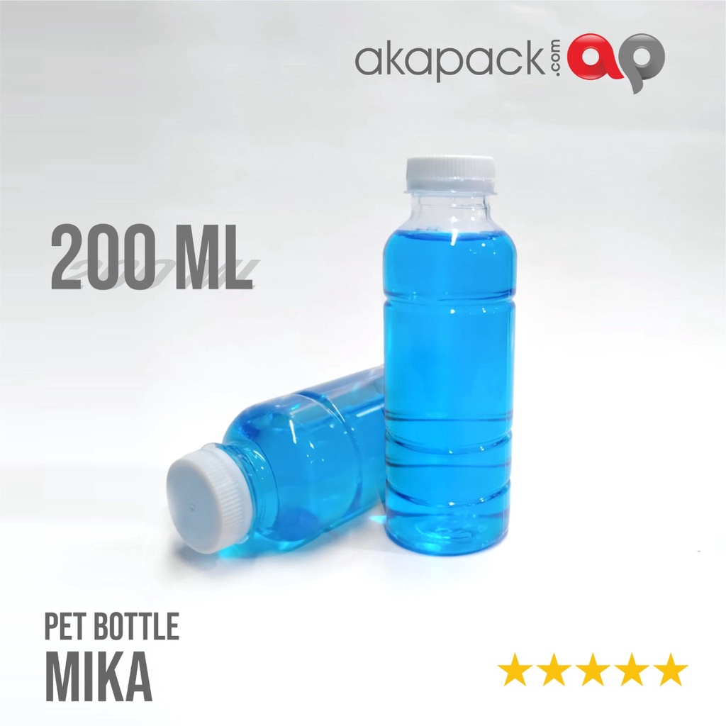 Botol Plastik Bening  / Botol Mika 200ml