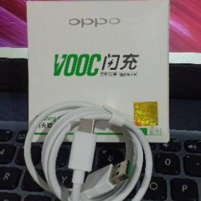 Kabel data oppo tipe c original 100%.Vooc fastcharging