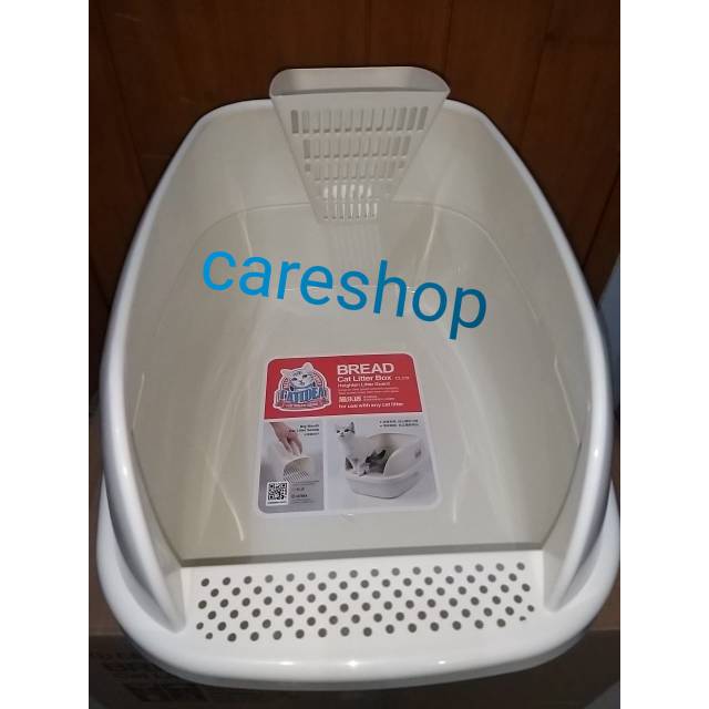 CATIDEA TOILET KUCING CAT LITTER BOX BREAD ROCK-CREAM