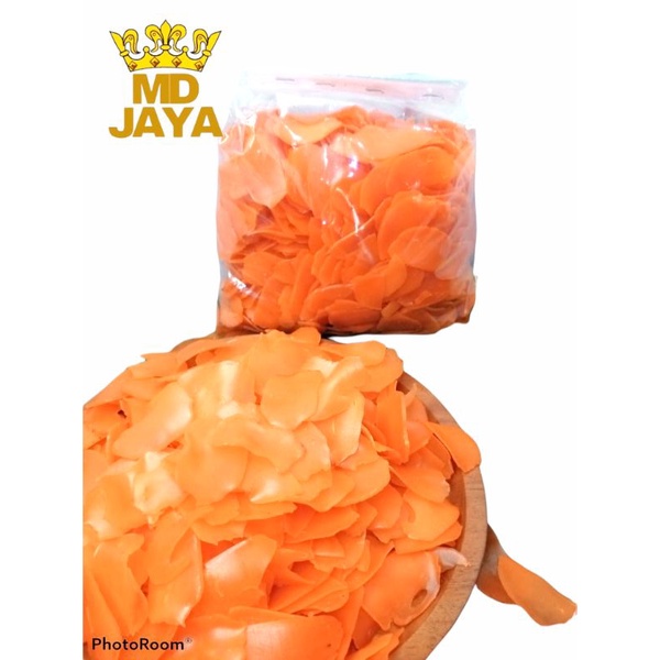 

Kerupuk Orange Mentah kemsan 250 dan 500gr