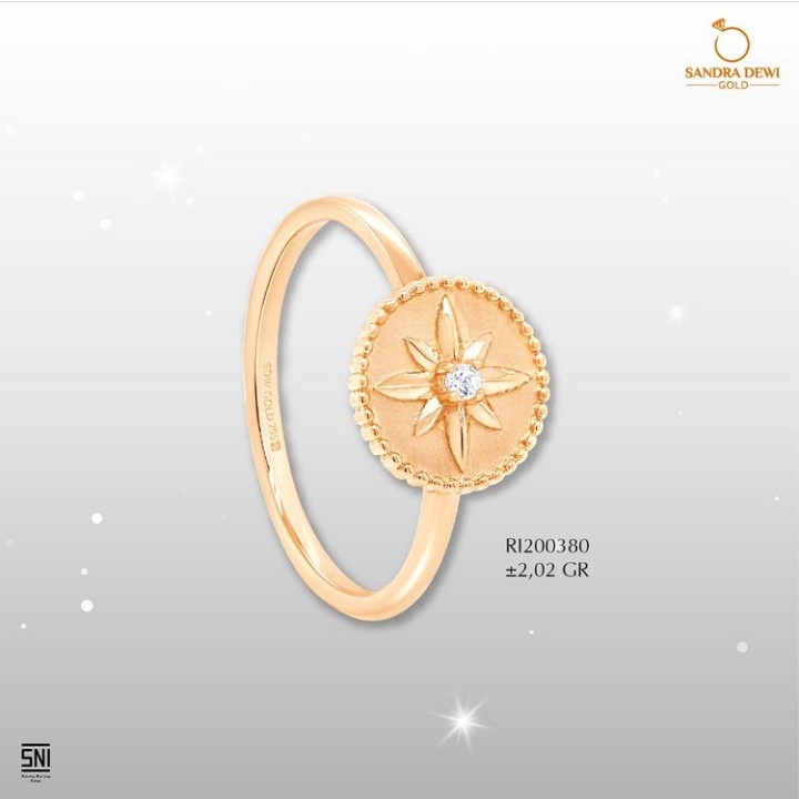 Cincin Sandra Dewi Gold Galaxy Polaris Collections RI200380