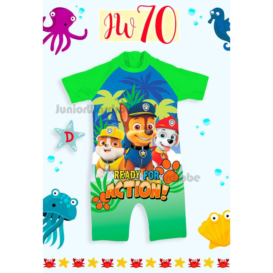 Baju Renang Bayi Laki Perempuan Junior Wardrobe/ Swimsuit Baby JW 70 Import
