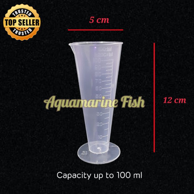 Cup Takar Gelas Plastik Ukur Takaran Measuring Cup Cairan Liquid 100ml 100 Ml Shopee Indonesia