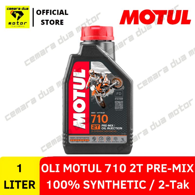 OLI MOTUL 710 2T 1 LITER PRE-MIX / OIL INJECTION OLI SAMPING 2TAK 2-STROKE MOTOR OIL FULL SYNTHETIC 