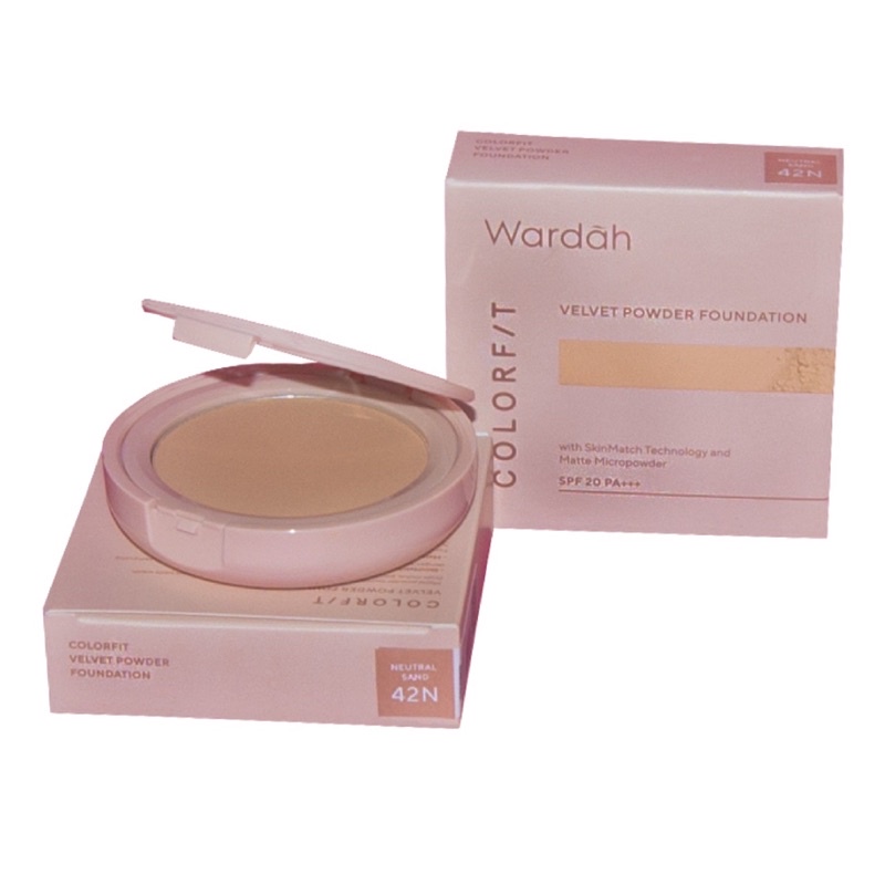 `ღ´ PHINKL `ღ´ ᘺᗩᖇᕲᗩᕼ Wardah Colorfit Velvet powder Foundation bedak padat