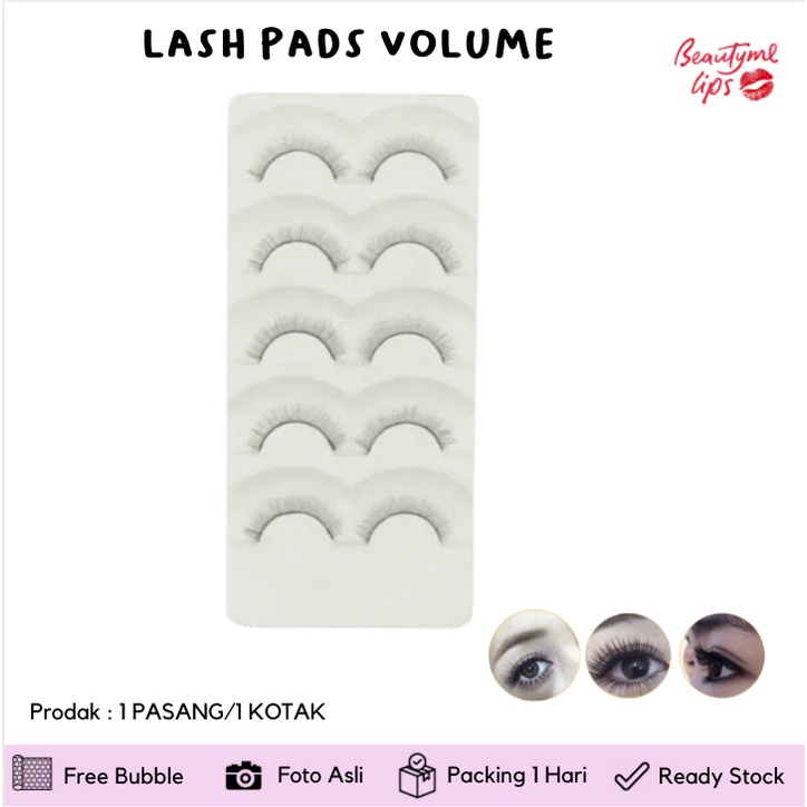 5 pasang Bulu Mata Latihan Eyelash Extension Beginner Practice Lashes / lash practice