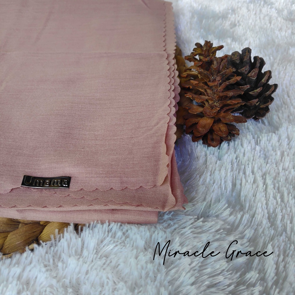 HIJAB SEGI EMPAT VOAL UMAMA LC, JILBAB LASERCUT, VOAL UMAMA, SEGI EMPAT VOAL-Miracle Grace