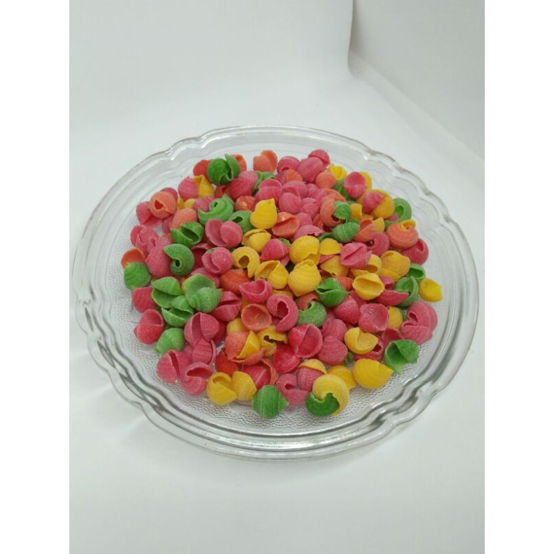 

Kerupuk Kerang Warna-warni kemasan 500gr