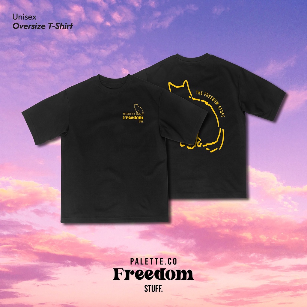 FREEDOM OVERSIZE T-SHIRT HITAM
